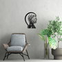 Wallity Tree Man - 322 Escultura de Pared de Metal Negra